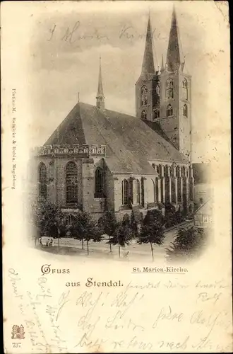 Ak Stendal in Sachsen Anhalt, St. Marienkirche