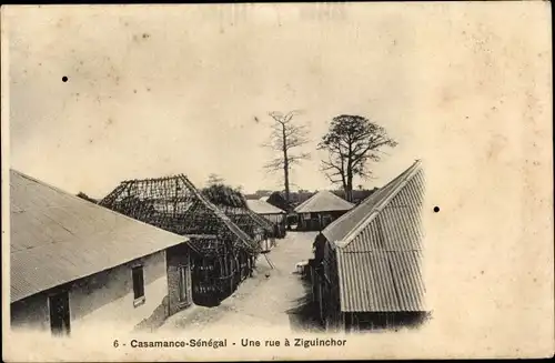 Ak Casamance Senegal, une rue a Ziguinchor