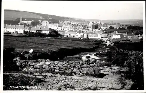 Ak Princetown Dartmoor Devon England, Panorama