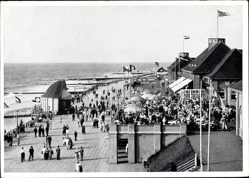 Ak Westerland auf Sylt, Promenade, Strandpartie