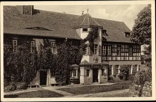 Ak Stadtroda an der Roda Thüringen, Schloss Rausdorf, Schlosshof