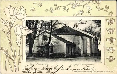 Passepartout Ak Bad Lauchstädt, Königliches Schauspielhaus