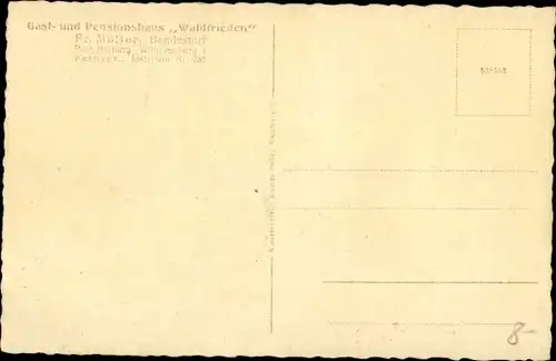 Ak Bendestorf Niedersachsen, Gast- und Pensionshaus Waldfrieden