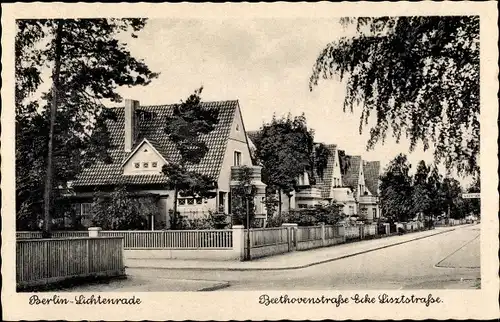 Ak Berlin Tempelhof Lichtenrade, Beethovenstraße Ecke Lisztstraße