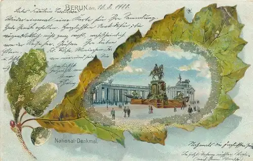 Perl Eichenblatt Litho Berlin Mitte, Nationaldenkmal