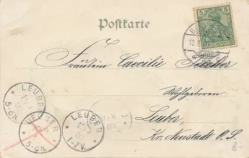 Perl Eichenblatt Litho Berlin Mitte, Nationaldenkmal