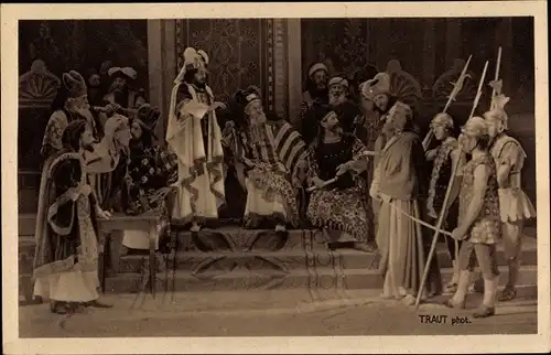 Ak Oberammergau in Oberbayern, Passionsspiele 1922, Jesus vor dem Synedrium