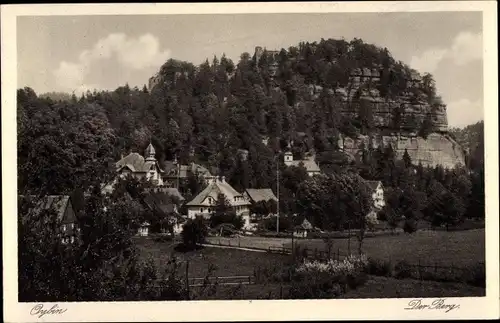 Ak Oybin in Sachsen, Blick auf den Berg