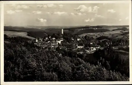 Ak Bad Lobenstein in Thüringen, Blick von der Almhütte