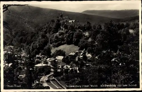 Ak Schwarzburg im Schwarzatal Thüringen, Schwarzburg und sein Schloss