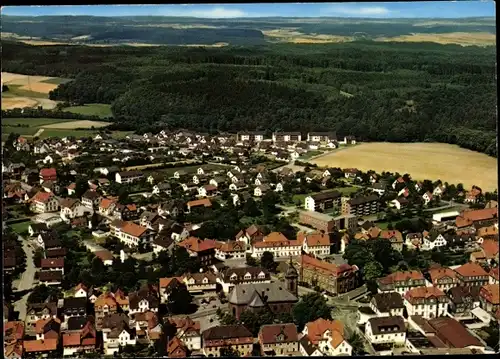 Ak Bad Arolsen in Hessen, Luftbild vom Ort