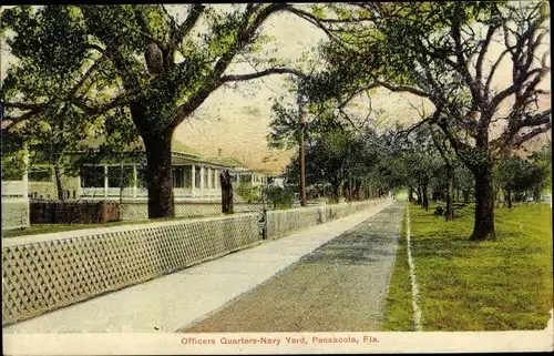 Ak Pensacola Florida USA, Officers Quarters, Navy Yard