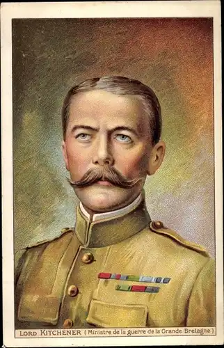 Künstler Ak Lord Kitchener, Britischer Kriegsminister, Reklame Solution Pautauberge, Chaux Creosote