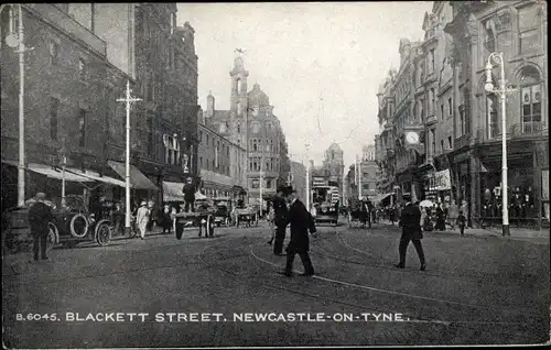 Ak Newcastle upon Tyne North East England, Blackett Street