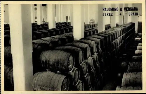 Ak Jerez de la Frontera Andalusien Spanien, Palomino & Vergara, Bodegas, Sherry maturing