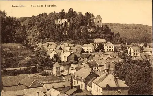 Ak Larochette Fels Luxemburg, Vue de la Teyperlei