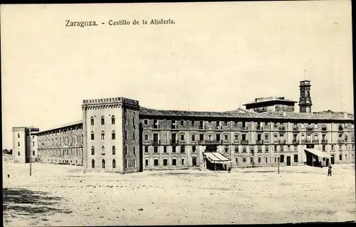 Ak Saragossa Aragonien Spanien, Castillo de la Aljaferia