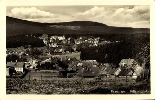 Ak Braunlage im Oberharz, Villenviertel