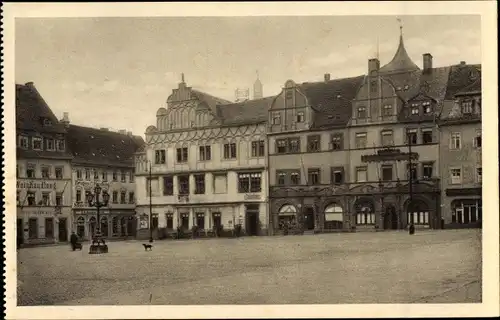 Ak Weimar in Thüringen, Marktplatz mit Lucas Cranach Haus