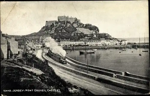 Ak Jersey Kanalinseln, Mont Orgueil Castle