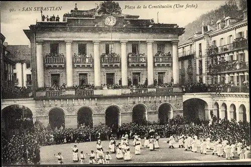 Ak San Sebastian Baskenland, Plaza de la Constitución