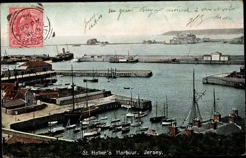 Ak Saint Helier Jersey Kanalinseln, View of the Harbour