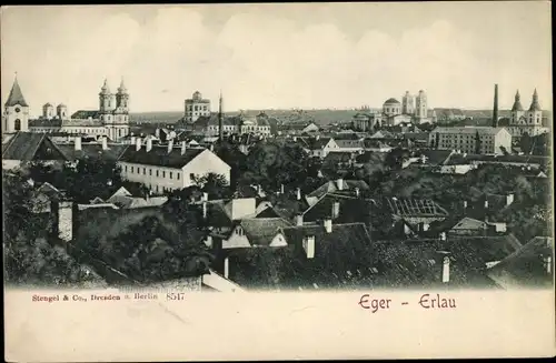 Ak Eger Erlau Ungarn, Panorama