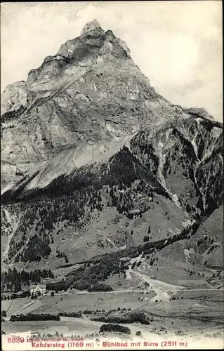 Ak Kandersteg Bern Schweiz, Bühlbad mit Birre, Panorama