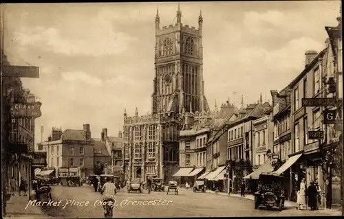 Ak Cirencester Gloucestershire England, Market Place