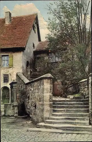 Ak Rothenburg ob der Tauber Mittelfranken, Wohnung des Stadtkirchners