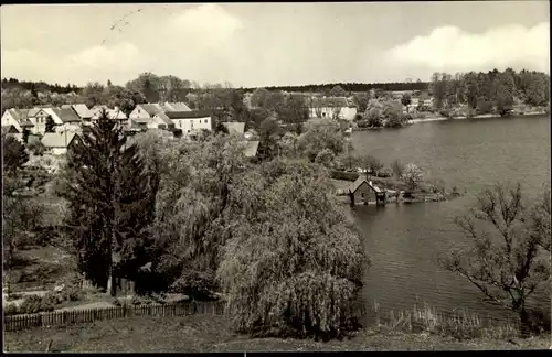 Ak Dorf Zechlin Rheinsberg, Blick auf den Ort