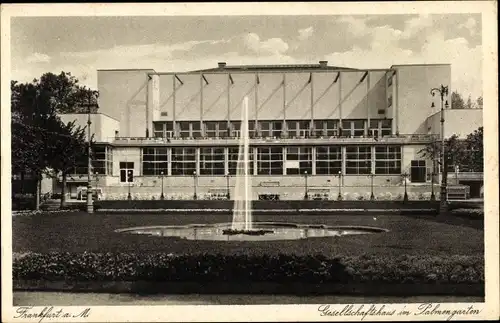 Ak Frankfurt am Main, Gesellschafthaus im Palmengarten