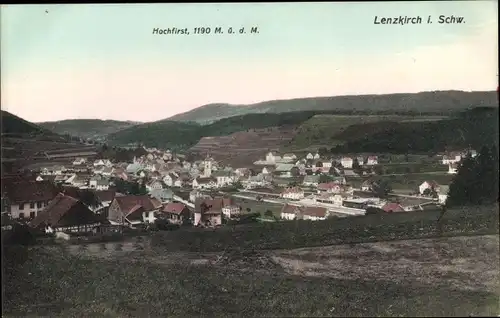 Ak Lezkirch Schwarzwald, Totalansicht, Hochfirst