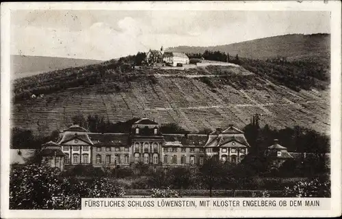 Ak Großheubach in Mittelfranken, Fürstliches Schloss Löwenstein, Kloster Engelberg