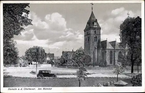 Ak Hameln in Niedersachsen, Am Münster