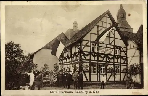 Ak Seeburg Niedersachsen, Mittelelbehaus, Fachwerkhaus