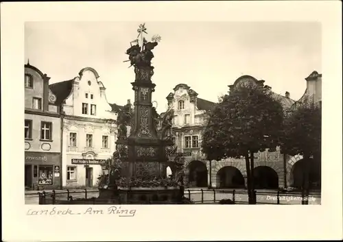 Ak Lądek Zdrój Bad Landeck Schlesien, Am Ring