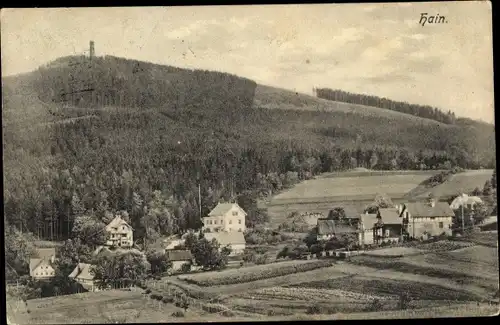 Ak Przesieka Hain Podgórzyn Giersdorf Riesengebirge Schlesien, Panorama vom Ort