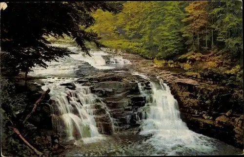 Ak Nenke & Ostermaier Serie 141 Nr 2672, Stimmungsbild, Riesengebirge, Der Weißwassergrund