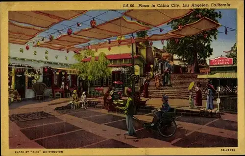 Ak Los Angeles Kalifornien USA, Plaza in China City, China Town