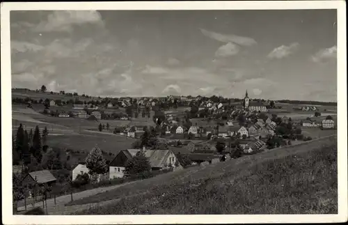 Ak Jöhstadt im Erzgebirge Sachsen, Panorama vom Ort