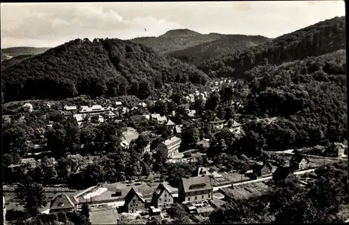 Ak Thal Ruhla im Wartburgkreis Thüringen, Blick vom alten Keller, Panorama vom Ort