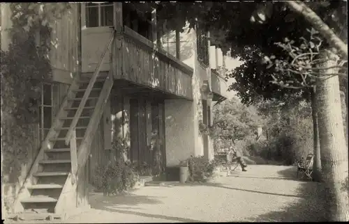 Foto Ak Kanton Bern, Berghaus, Aufgang, Veranda