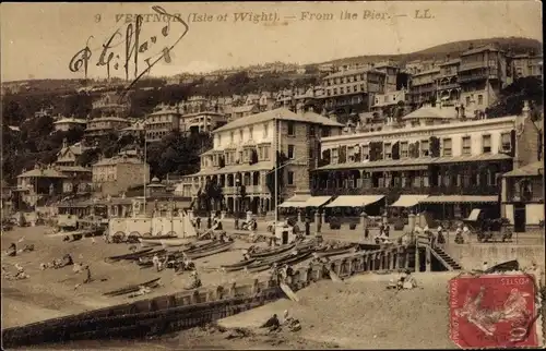 Ak Ventnor Isle of Wight South East, From the Pier, Esplanade Hotel