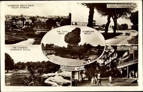 Ak Tunbridge Wells Kent England, The Common, Mount Ephraim, The Toad Rock