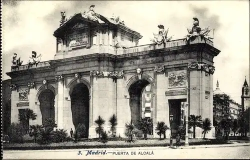 Ak Madrid Spanien, Puerta de Alcala