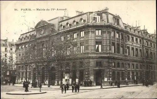 Ak Paris, Mairie du IVe Arrondissement