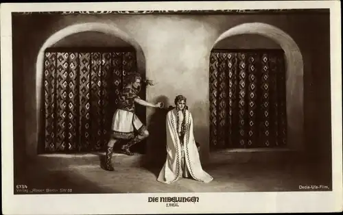 Ak Die Nibelungen, Filmszene, Kriemhild