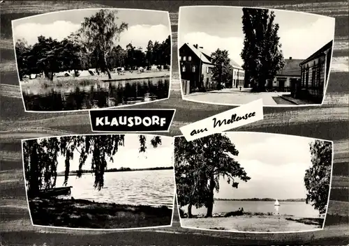 Passepartout Ak Klausdorf Am Mellensee Teltow Fläming, Zeltplatz am Mellensee, Ortspartie