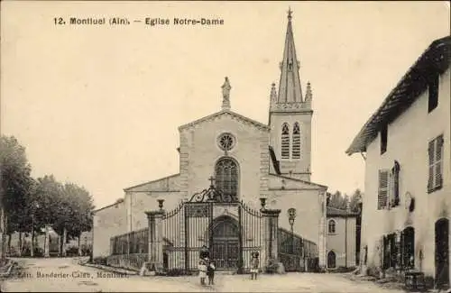 Ak Montluel Ain, Église Notre Dame